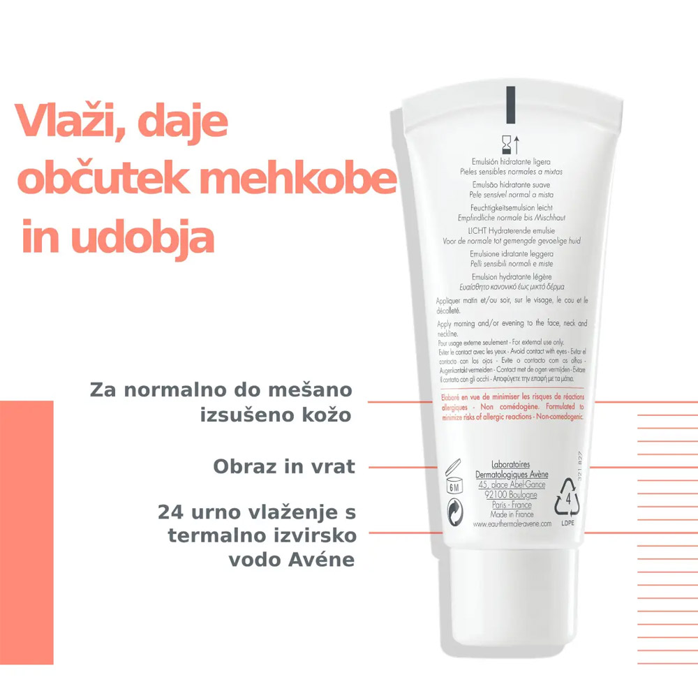 Avene Hydrance Legere, vlažilna emulzija (40 ml)