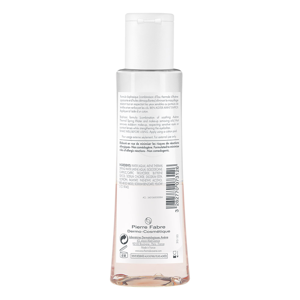 Avène, intenzivni odstranjevalec ličil s predela okoli oči (125 ml)