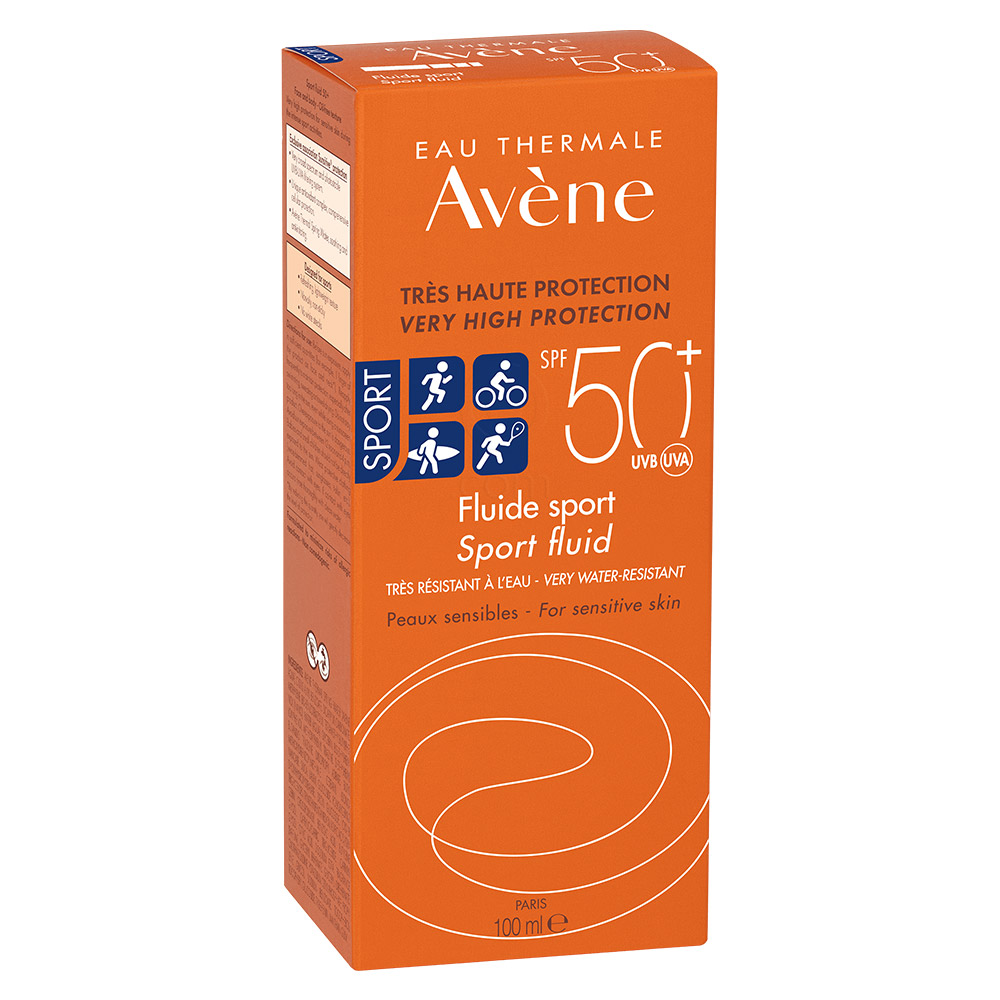 Avene Sun Sport Fluid, zelo visoka zaščita pred soncem - ZF50+ (100 ml)