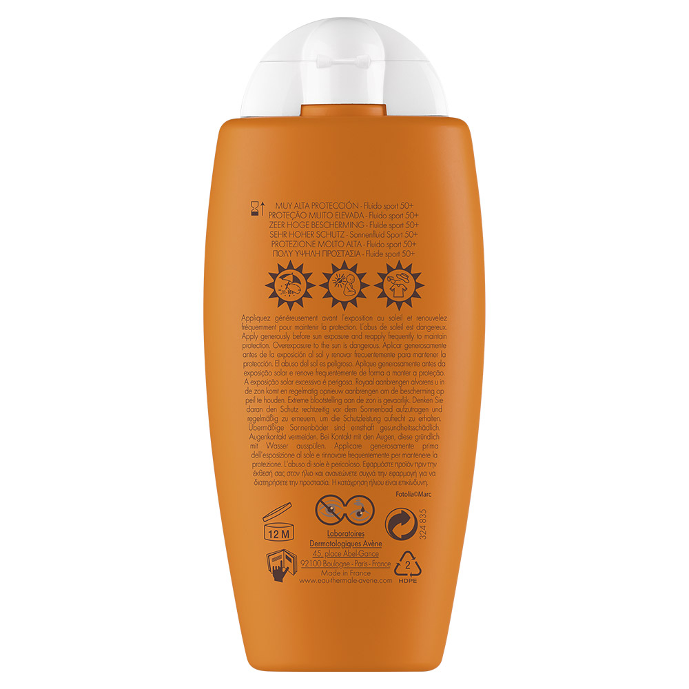 Avene Sun Sport Fluid, zelo visoka zaščita pred soncem - ZF50+ (100 ml)