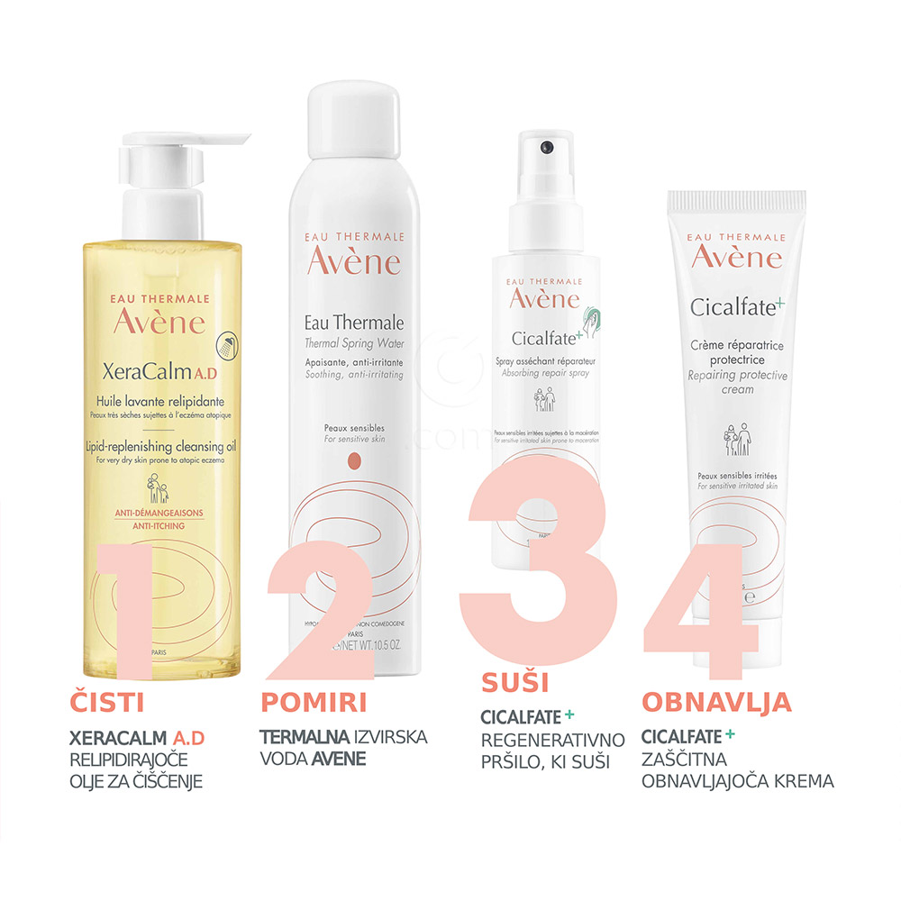 Avene Cicalfate+, regenerativno pršilo, ki suši (100 ml)