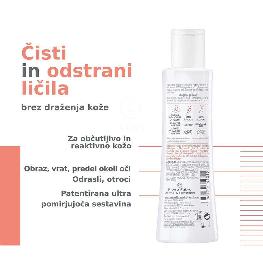 Avene Tolérance, izjemno blagi losjon za čiščenje (200 ml)