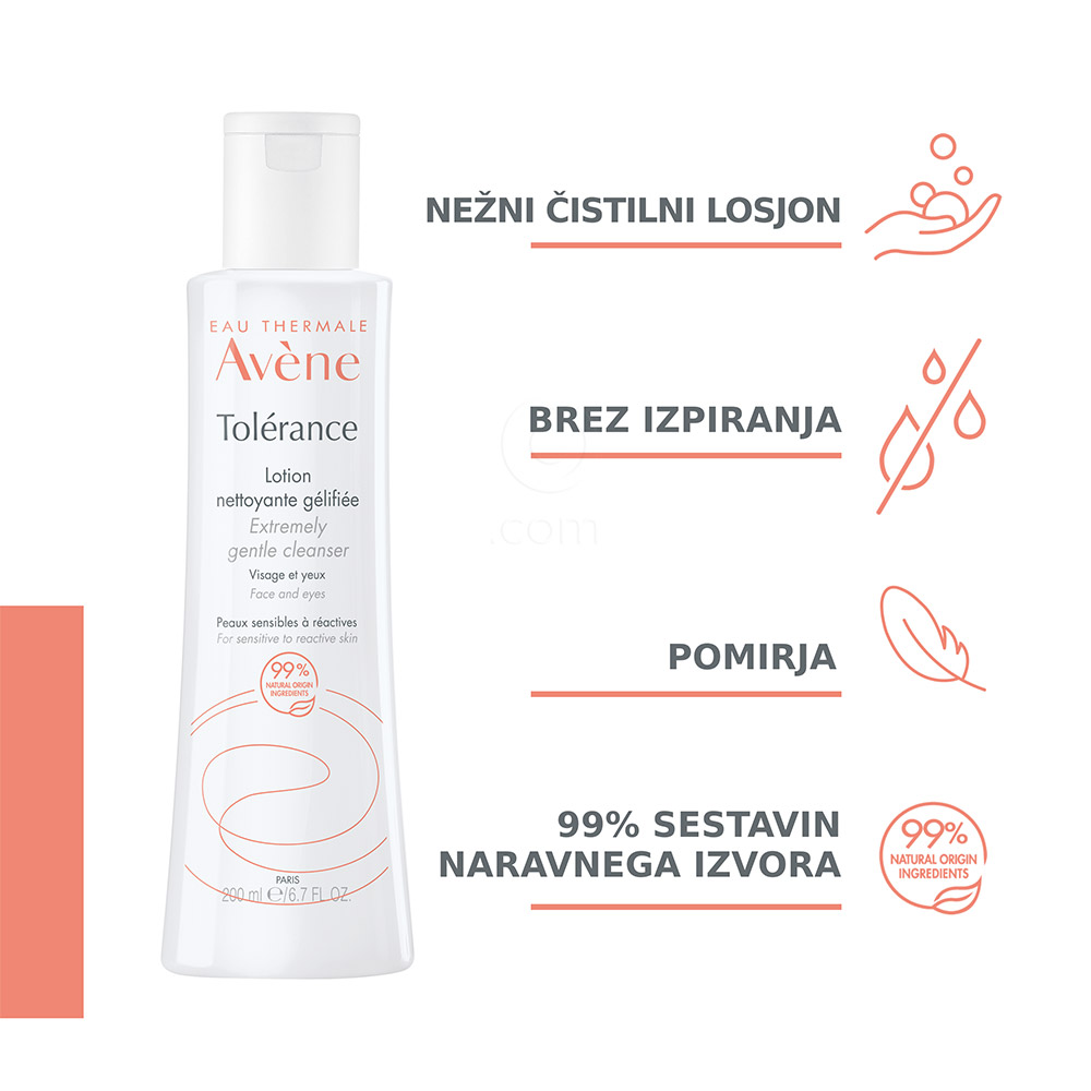 Avene Tolérance, izjemno blagi losjon za čiščenje (200 ml)