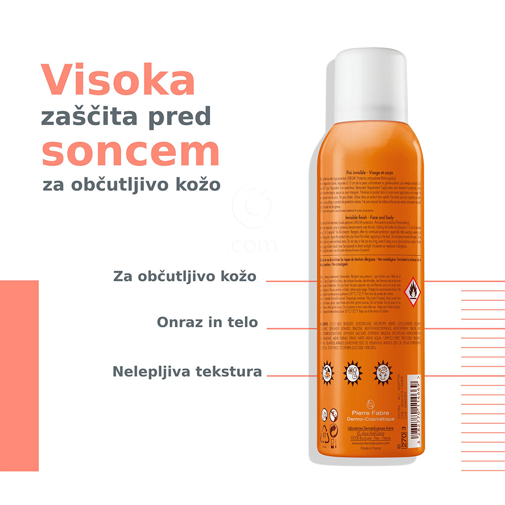 Avene Sun Silky Mist, pršilo - ZF 30 (150 ml)