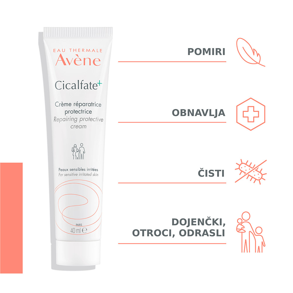 Avene Cicalfate+, obnavljajoča zaščitna krema (40 ml)