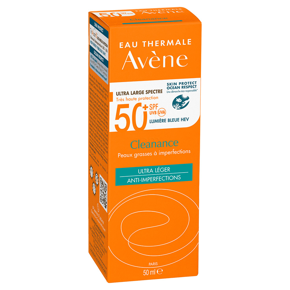 Avene Sun Cleanance, ultra lahka krema - zelo visoka zaščita - ZF50+ (50 ml)