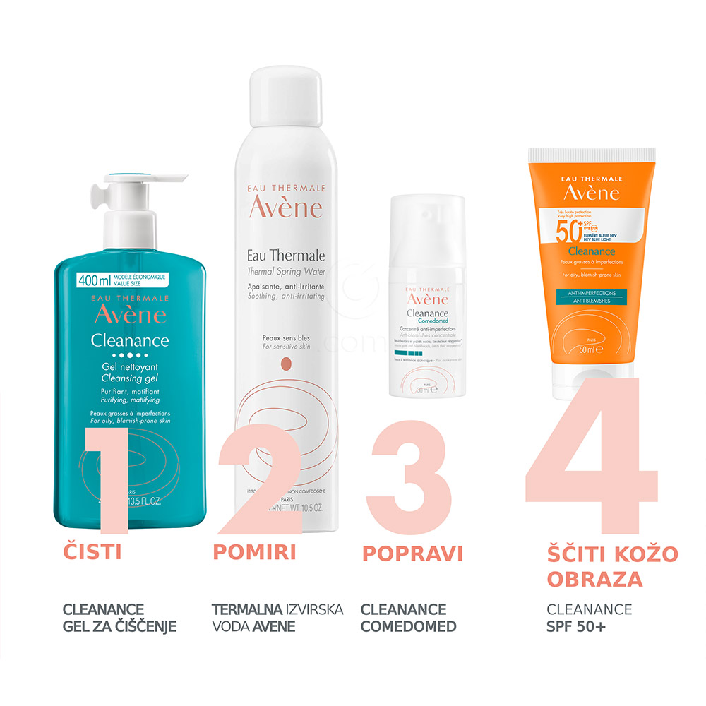 Avene Sun Cleanance, ultra lahka krema - zelo visoka zaščita - ZF50+ (50 ml)