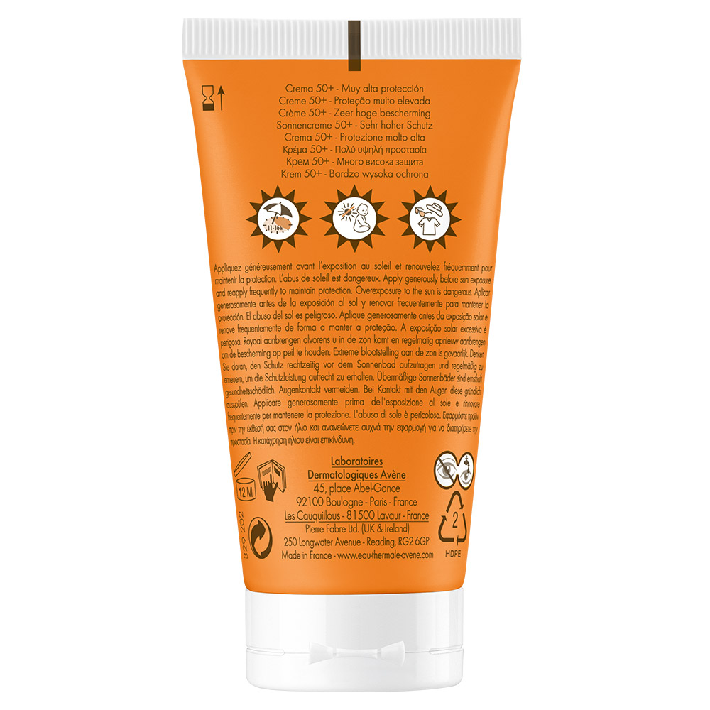 Avene Sun, krema za zelo visoko zaščito - ZF50+ (50 ml)
