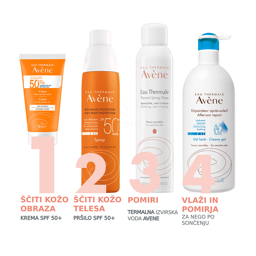 Avene Sun, krema za zelo visoko zaščito - ZF50+ (50 ml)
