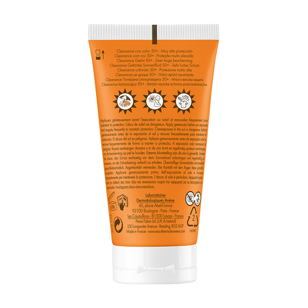 Avene Sun Cleanance, obarvana krema - zelo visoka zaščita - ZF50+ (50 ml)