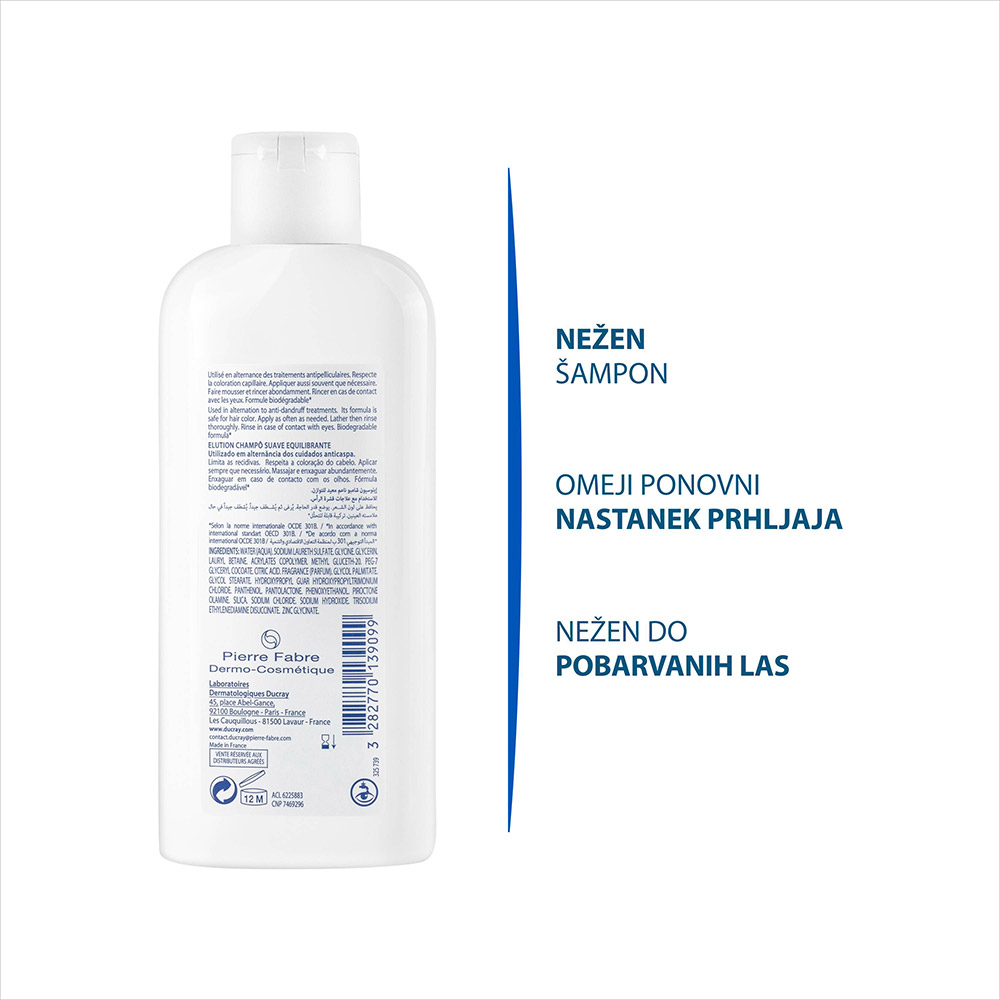 Ducray Elution, šampon (200 ml)