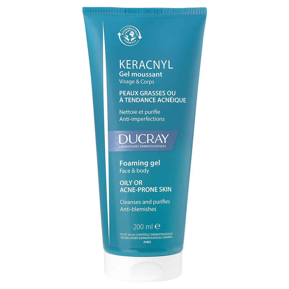 Ducray Keracnyl, peneči gel (200 ml)