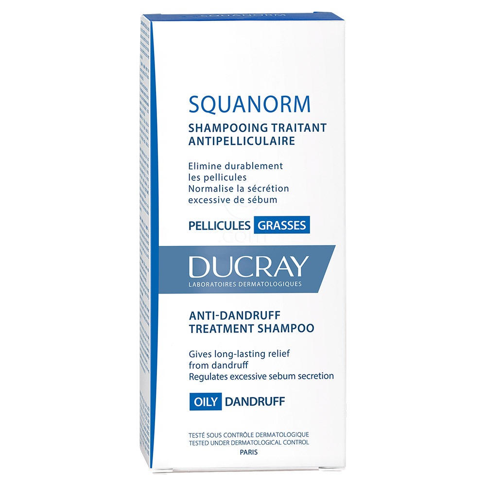 Ducray Squanorm, šampon za mastni prhljaj (200 ml)