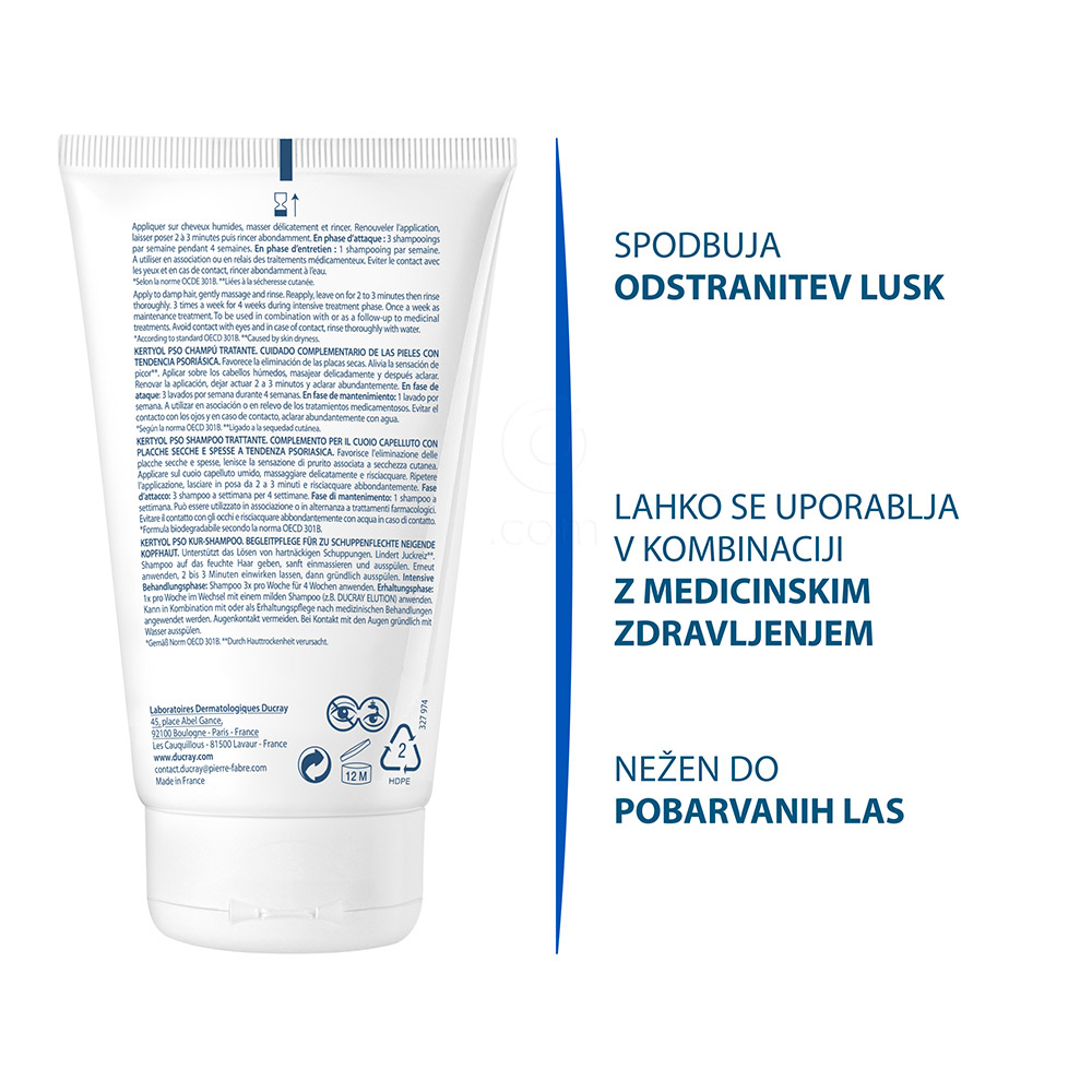 Ducray Kertyol P.S.O., šampon (125 ml)