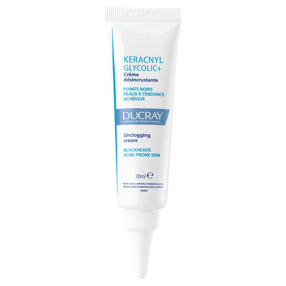 Ducray Keracnyl Glycolic+, krema za odpiranje por (30 ml)