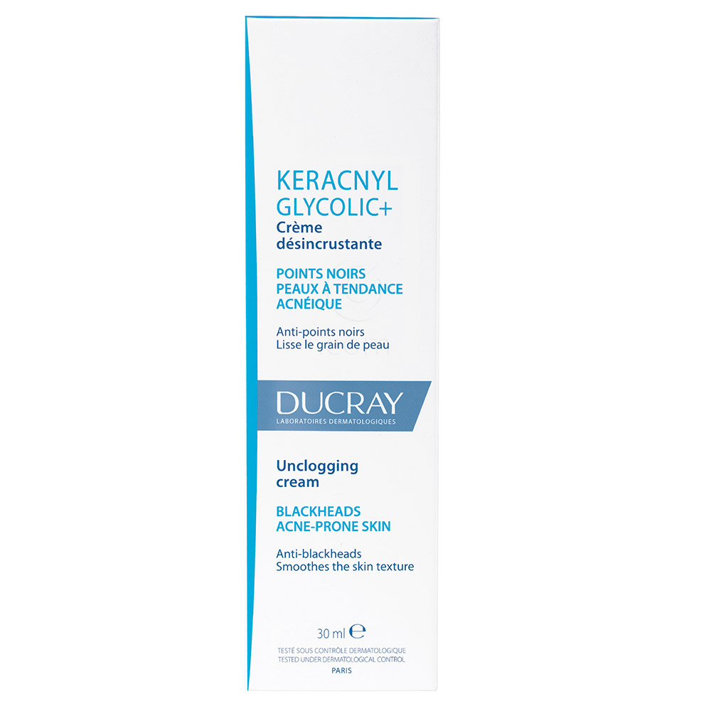 Ducray Keracnyl Glycolic+, krema za odpiranje por (30 ml)