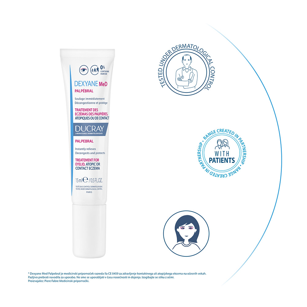 Ducray Dexyane MeD Palpebral, krema za očesni ekcem (15 ml)