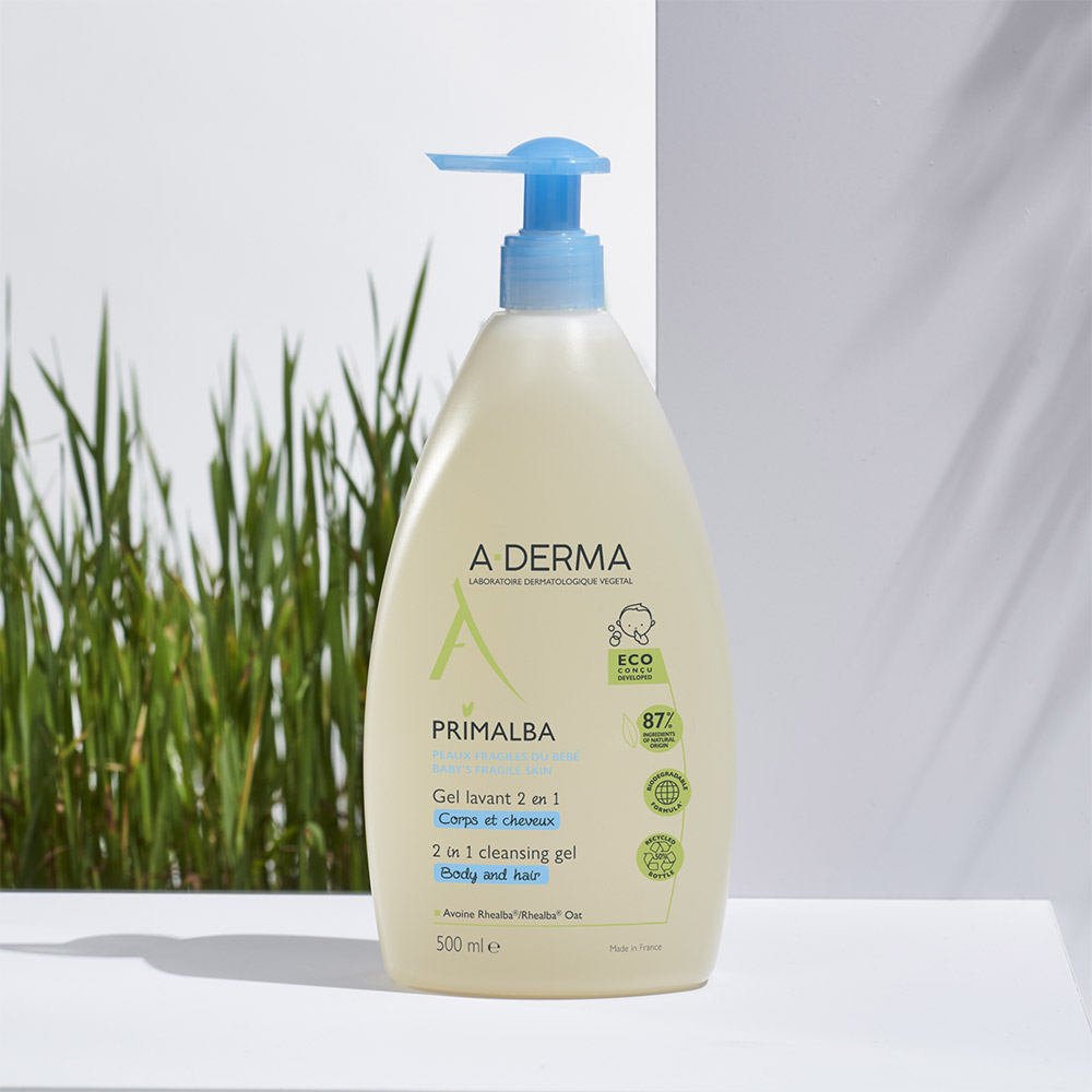 A-Derma Primalba, gel za umivanje las in telesa (500 ml)