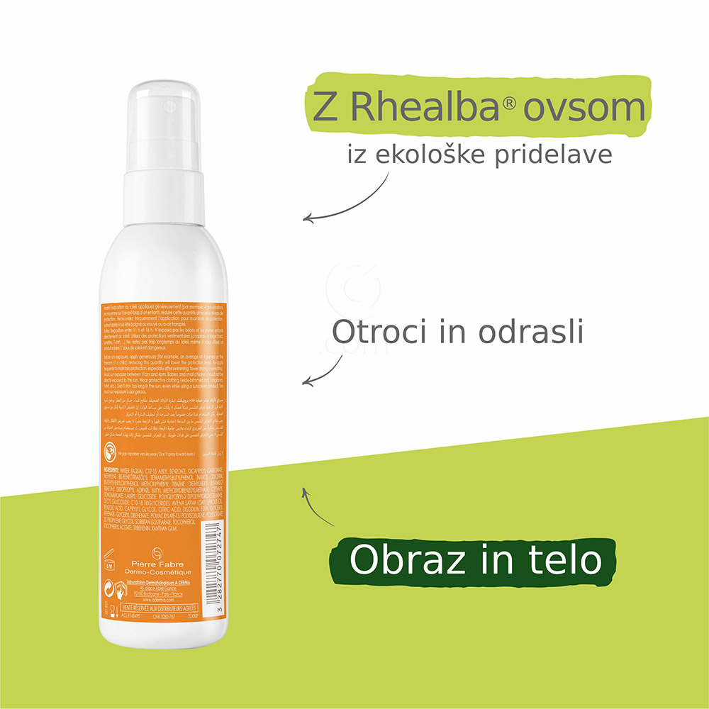 A-Derma Protect Kids, pršilo za zaščito pred soncem - ZF 50+ (200 ml)