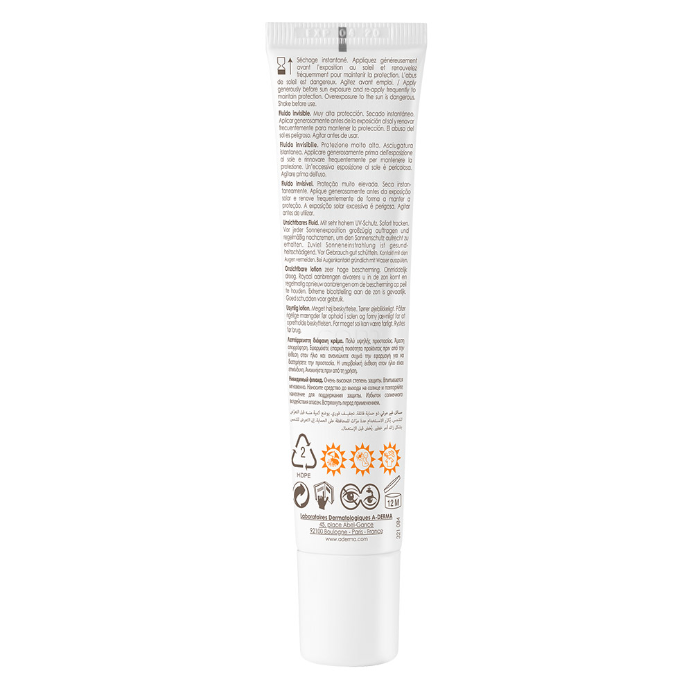 A-Derma Protect, nevidni fluid ZF50+ (40 ml) 