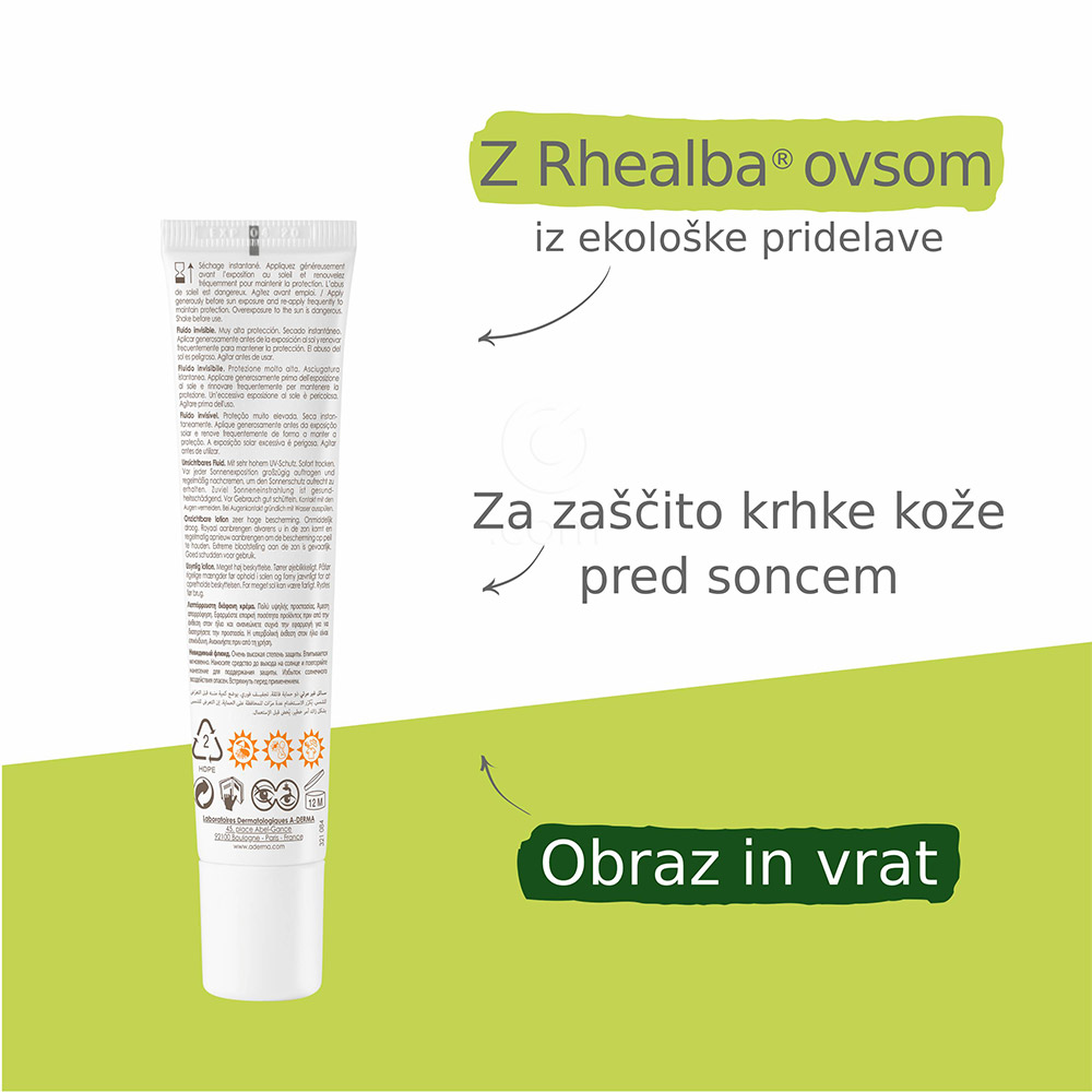 A-Derma Protect, nevidni fluid - ZF50+ (40 ml)