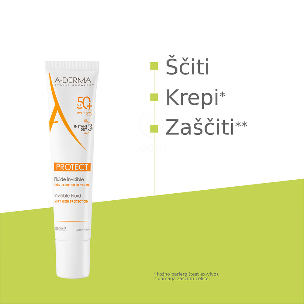 A-Derma Protect, nevidni fluid - ZF50+ (40 ml)