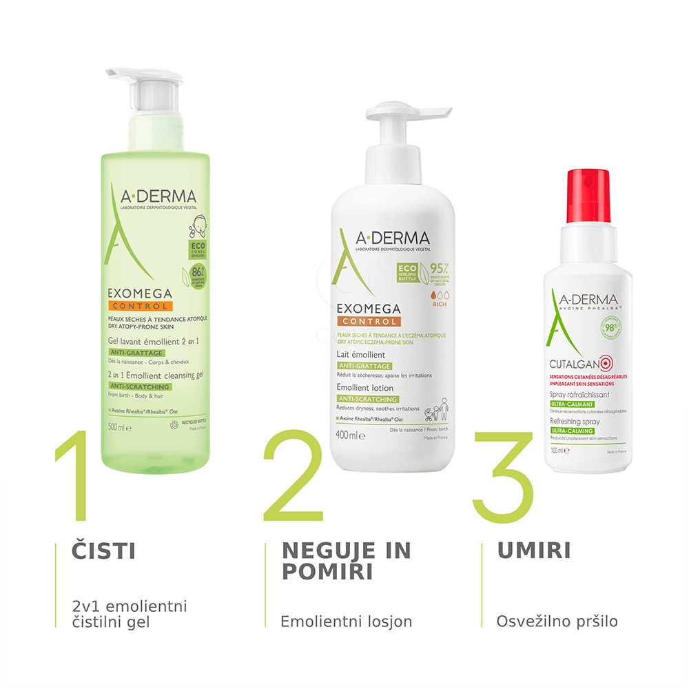 A-Derma Cutalgan, osvežujoče pršilo (100 ml)