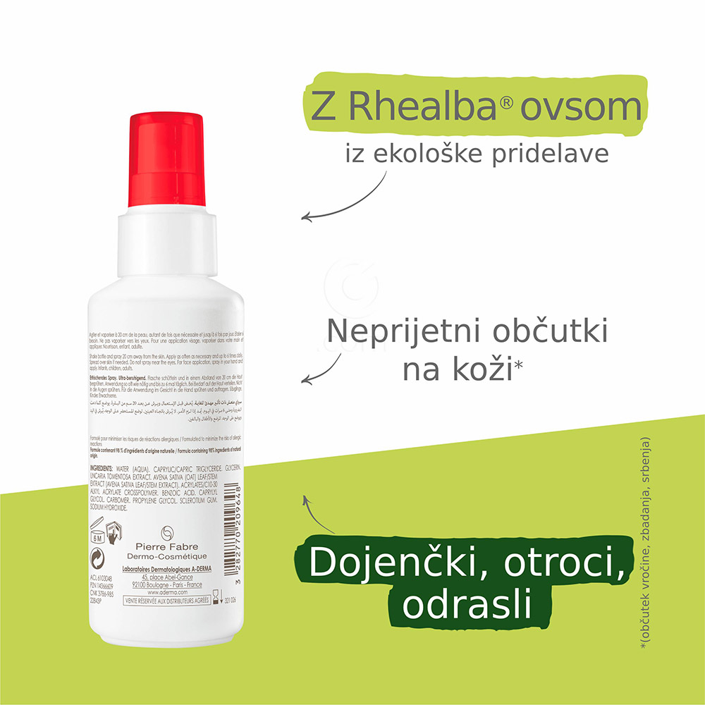 A-Derma Cutalgan, osvežujoče pršilo (100 ml)