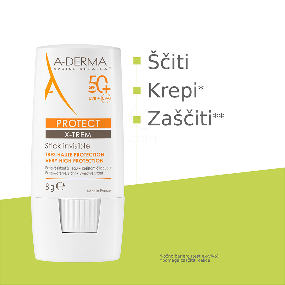A-Derma Protect X-Trem, nevidni stik - ZF 50+ (8 g)
