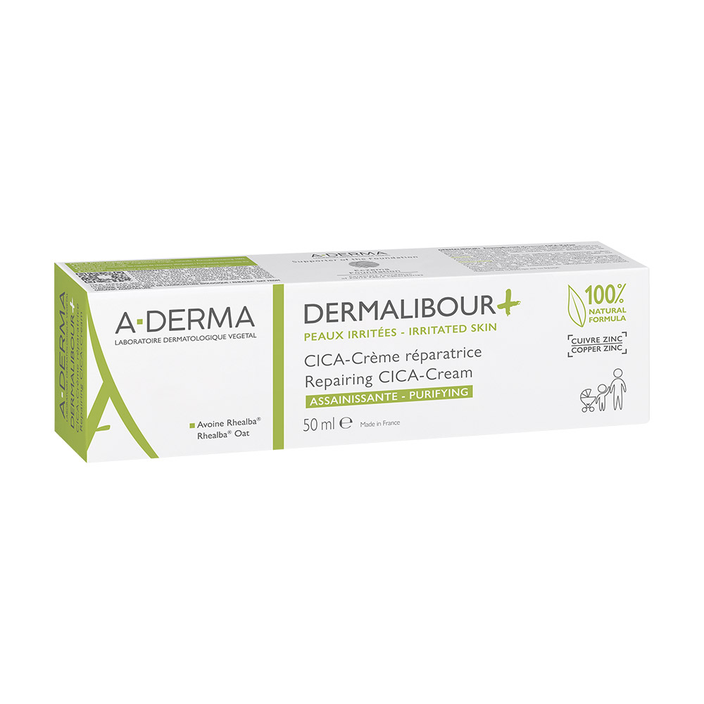 A-Derma Dermalibour+, obnavljajoča CICA-krema (50 ml)