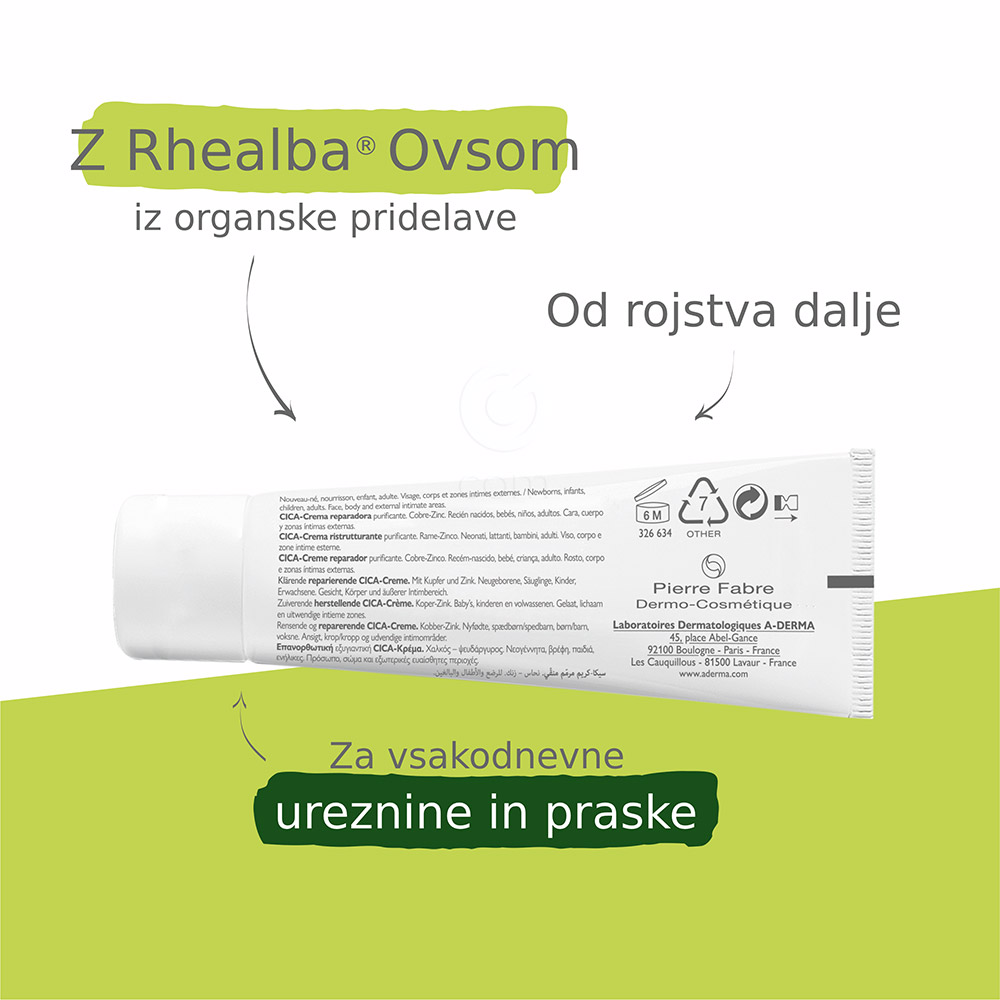 A-Derma Dermalibour+, obnavljajoča CICA-krema (50 ml)