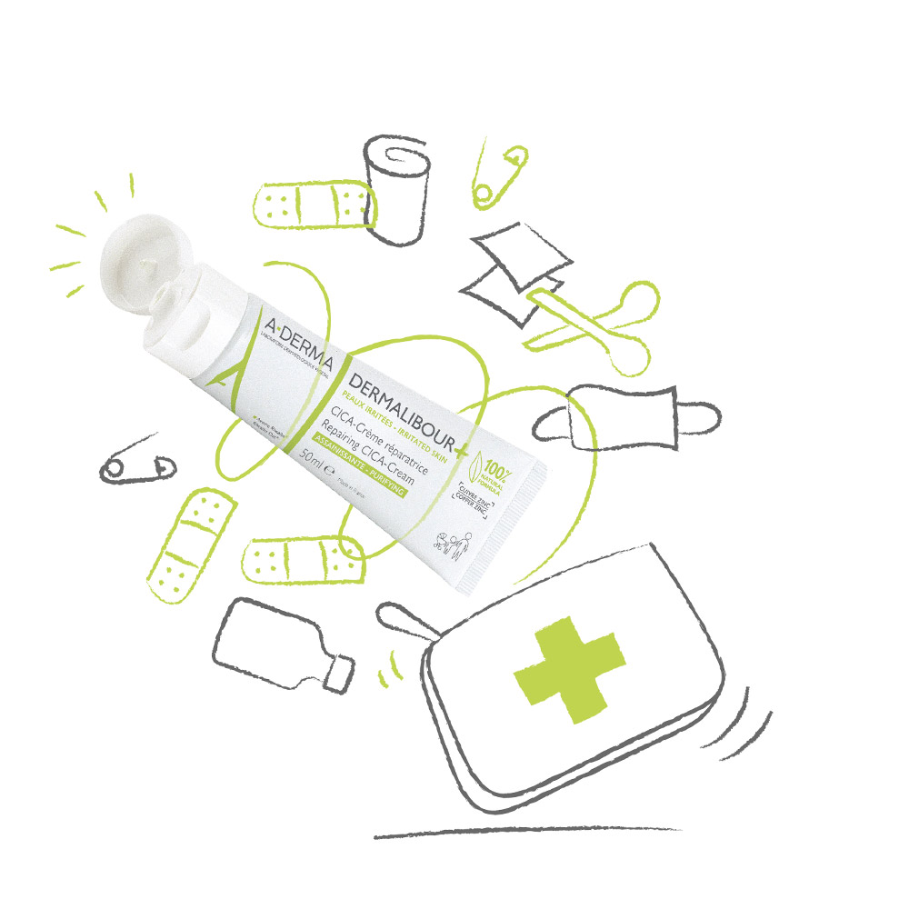 A-Derma Dermalibour+, obnavljajoča CICA-krema (50 ml)