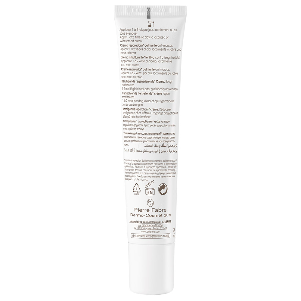 A-Derma Epitheliale A.H. Ultra, pomirjajoča in obnavljajoča krema (40 ml)
