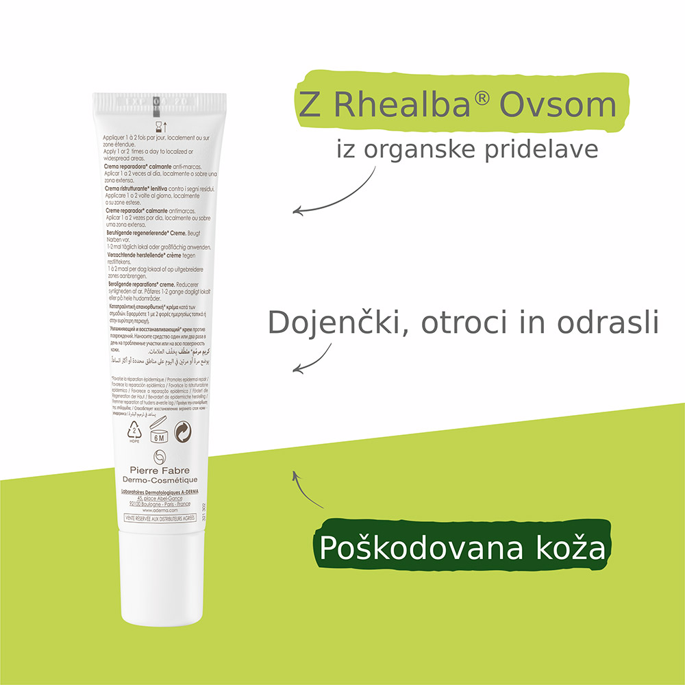 A-Derma Epitheliale A.H. Ultra, pomirjajoča in obnavljajoča krema (40 ml)