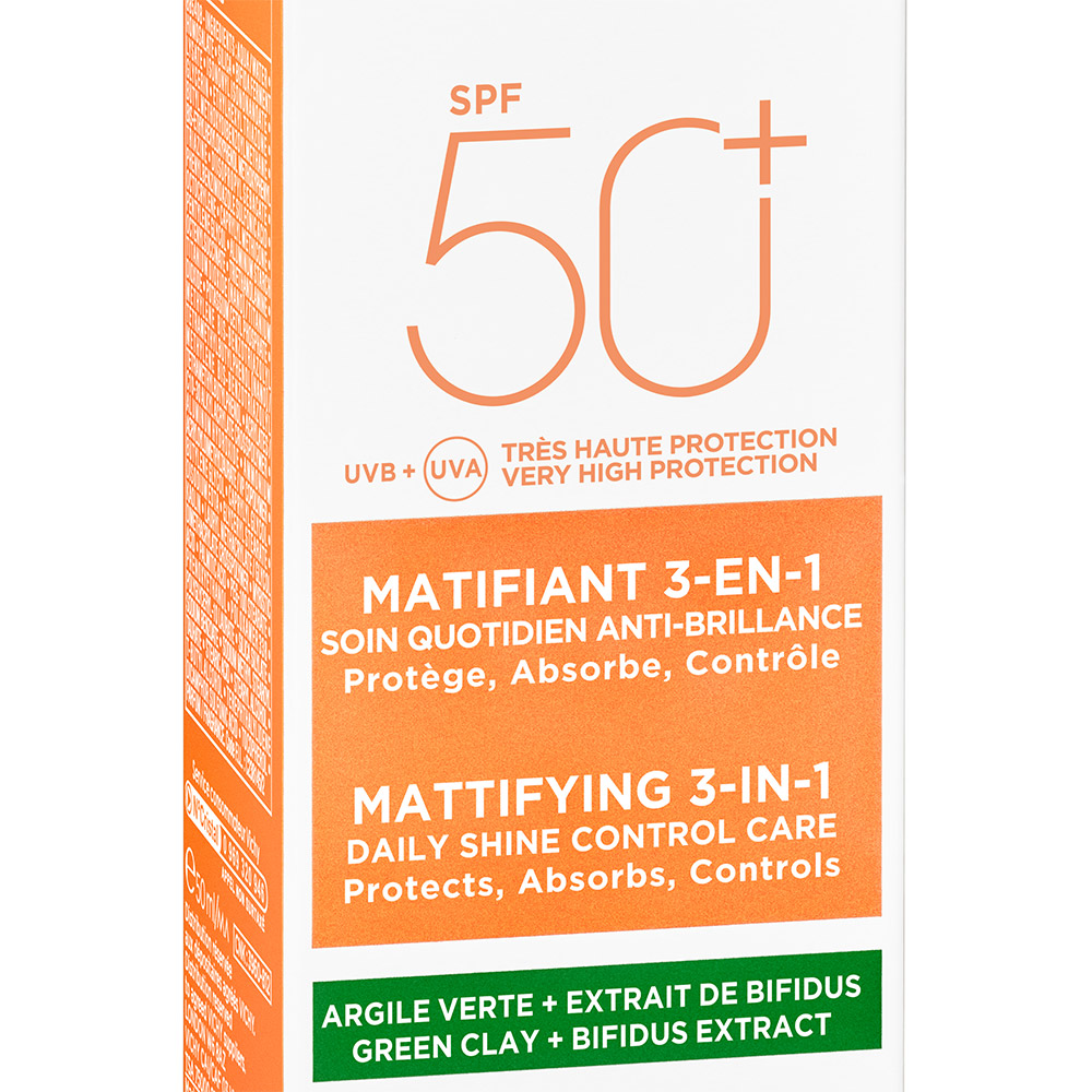 Vichy Capital Soleil, 3v1 matirajoča nega za zaščito pred soncem - ZF50+ (50 ml)