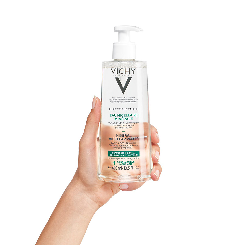 Vichy Purete Thermale, mineralizirana micelarna voda za mešano in mastno kožo (400 ml)