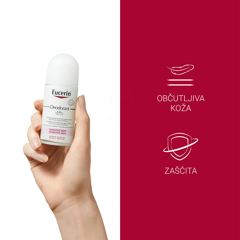 Eucerin pH5 Sensitive, deodorant roll-on za občutljivo kožo (50 ml)