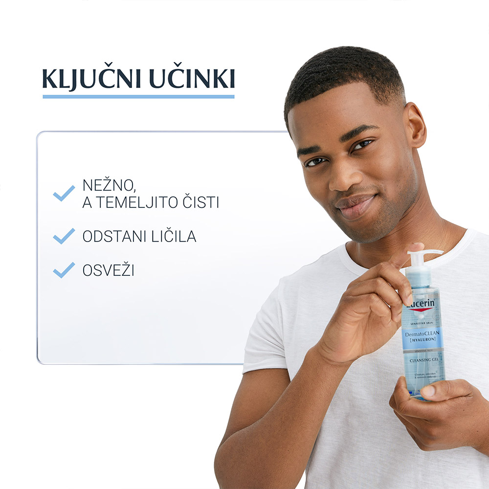 Eucerin DermatoClean [Hyaluron], čistilni gel (200 ml)