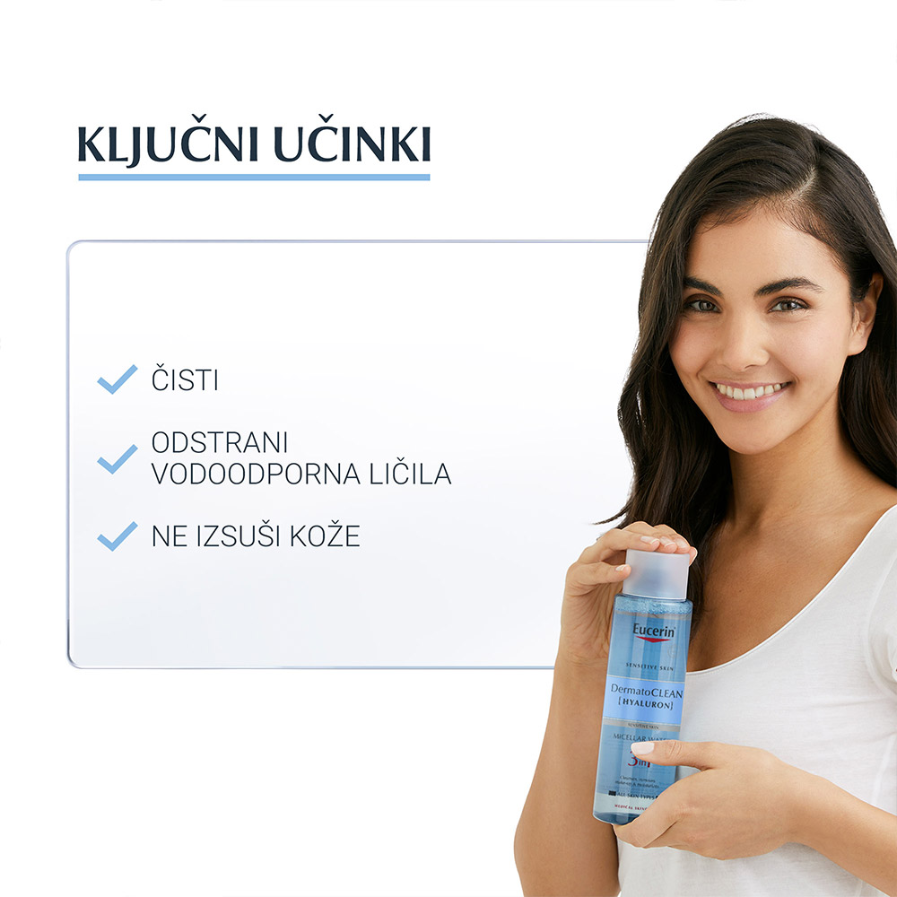 Eucerin DermatoClean [Hyaluron], micelarni čistilni fluid 3v1 (400 ml)