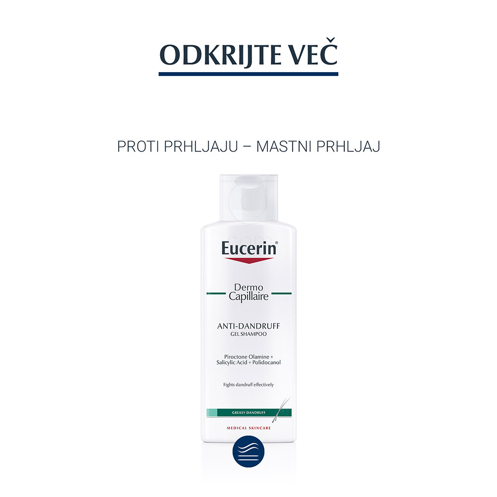 Eucerin DermoCapillaire, šampon proti mastnemu prhljaju (250 ml)