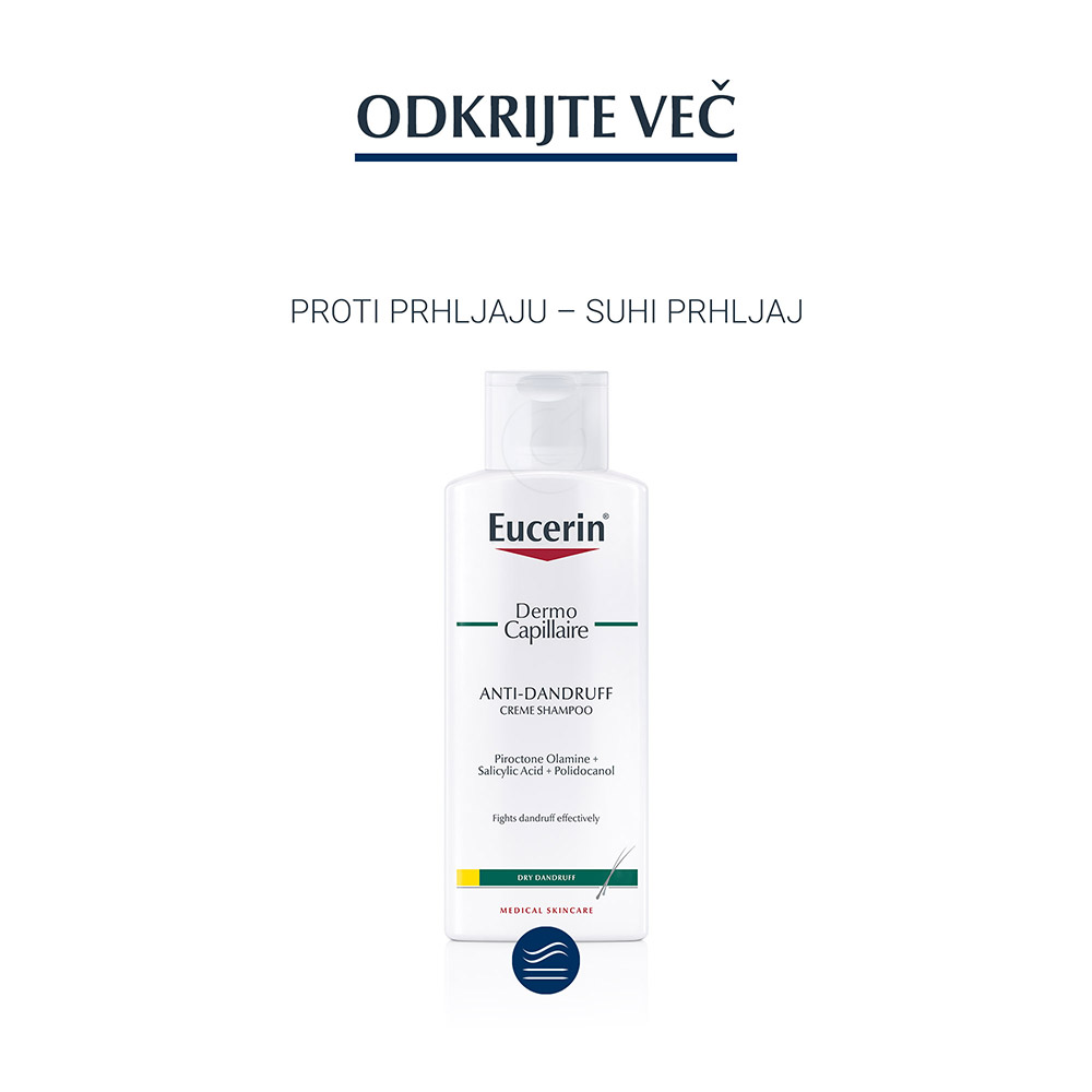 Eucerin DermoCapillaire, šampon proti suhemu prhljaju (250 ml)
