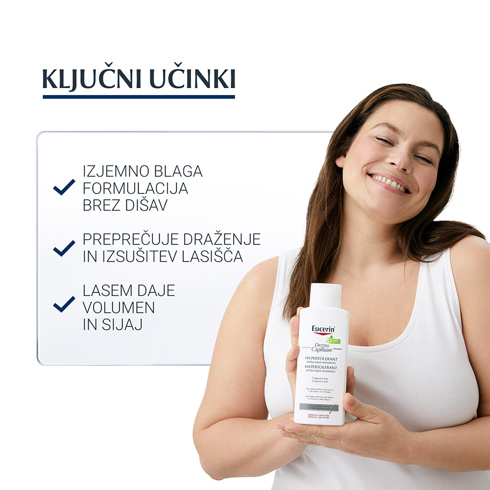 Eucerin DermoCapillaire Hypertolerant, šampon (250 ml)