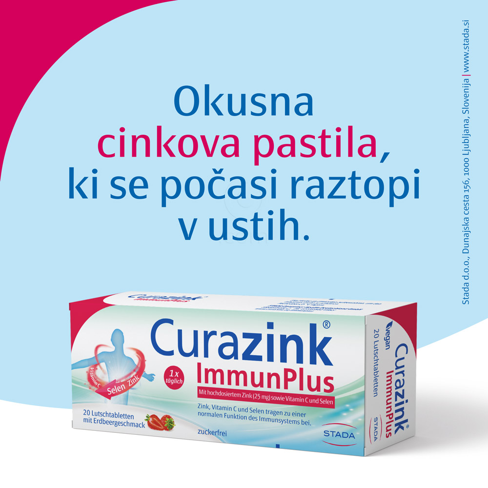 Curazink Immunplus, pastile (20 pastil)