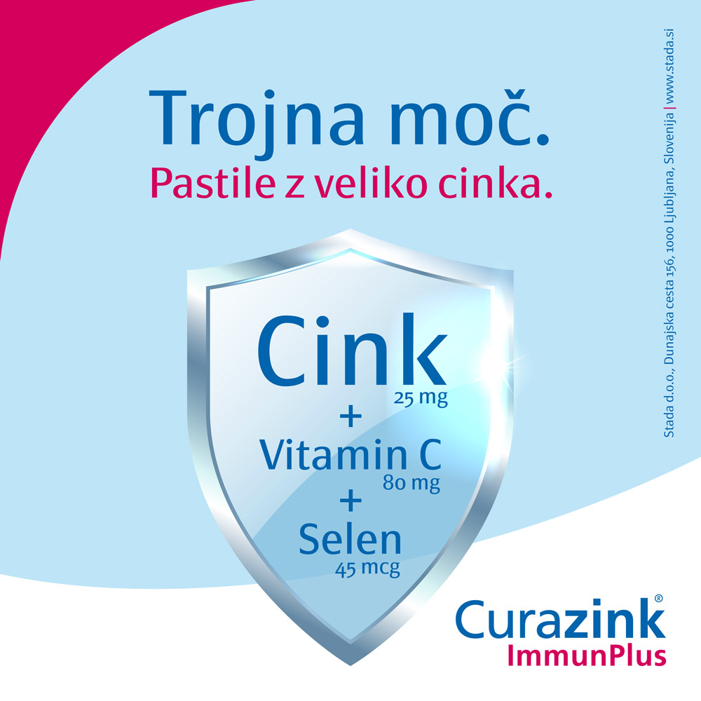 Curazink Immunplus, pastile (20 pastil)