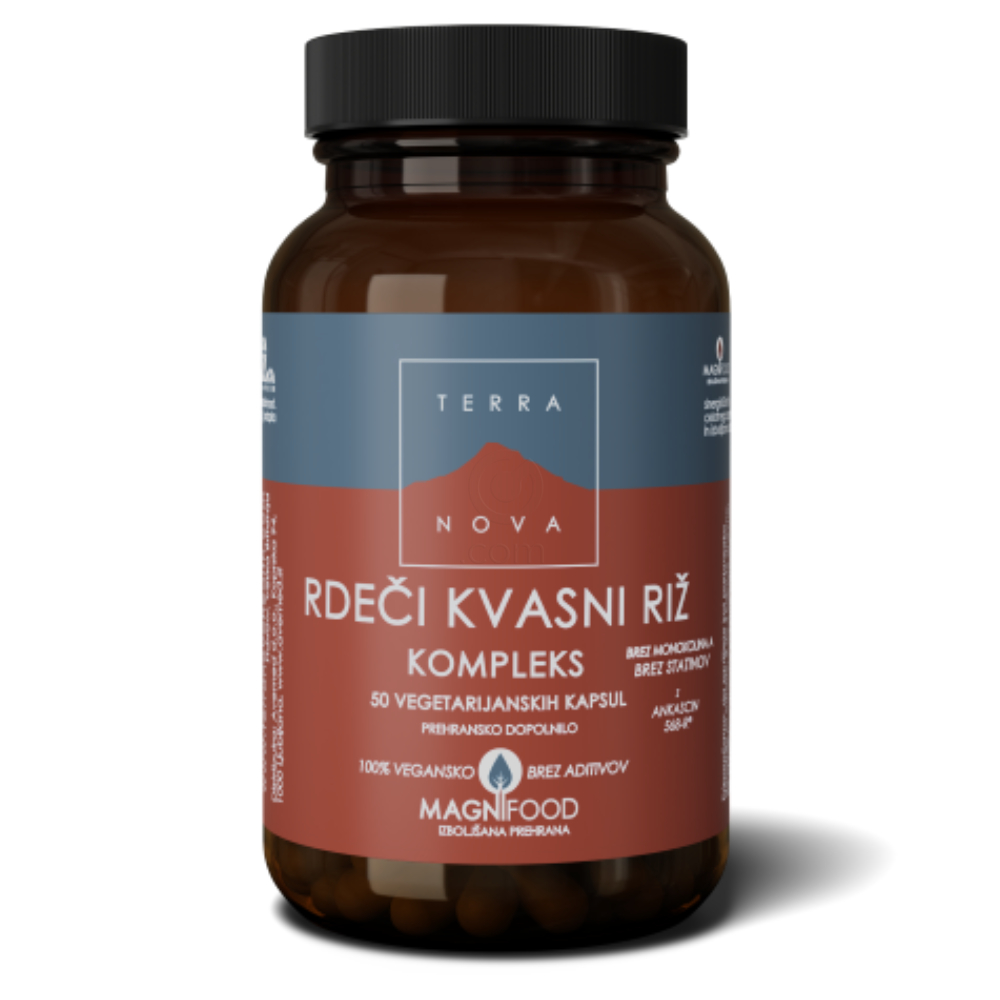 Terranova Rdeči kvasni riž kompleks, kapsule (50 kapsul)
