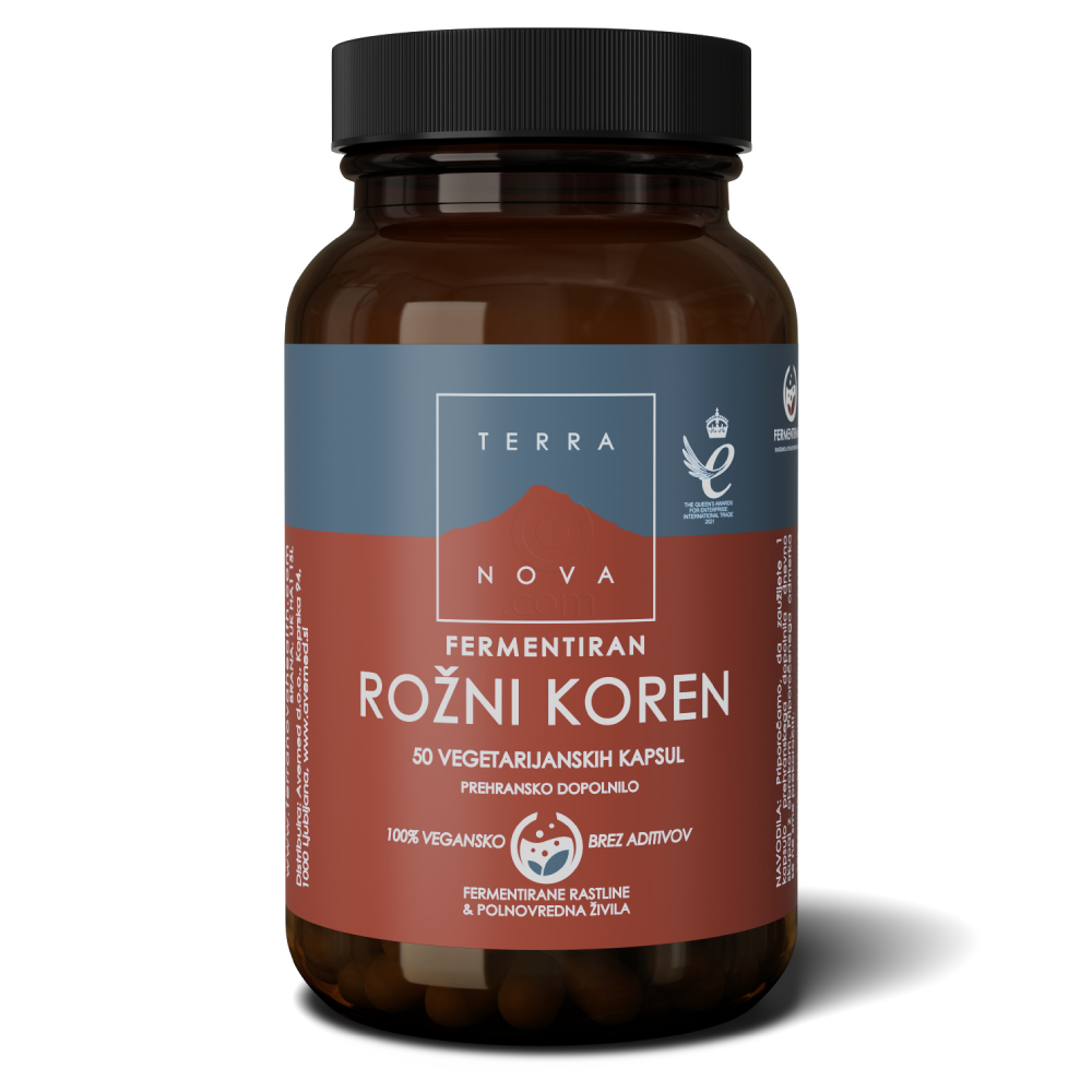 Terranova fermentiran Rožni koren, kapsule (50 kapsul)