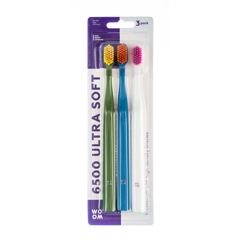 WOOM, zobna ščetka 6500 Ultra soft (3 ščetke)