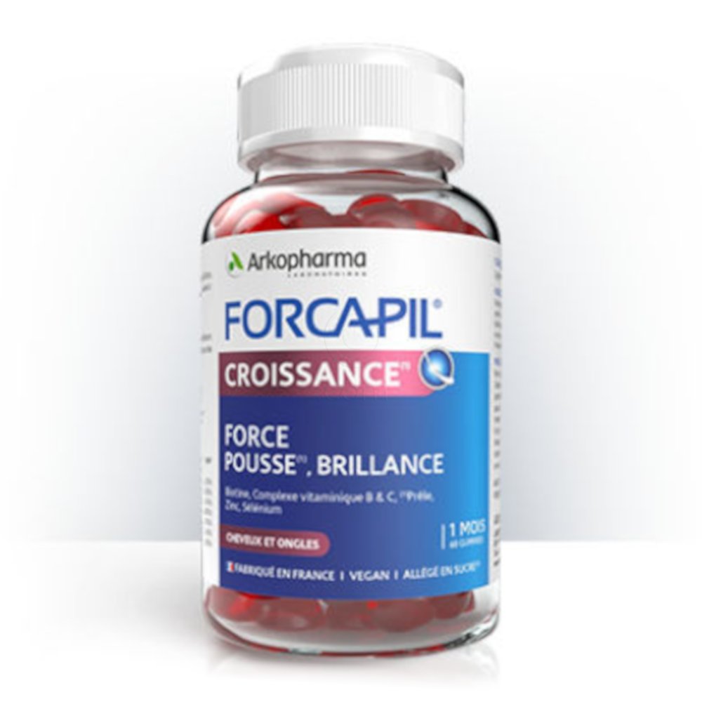 Forcapil Croissance, gumijasti bonboni (60 bombonov)