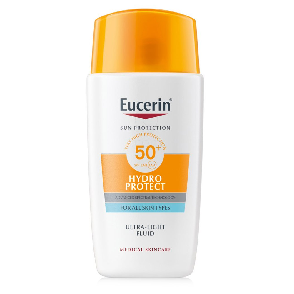 Eucerin Sun Hydro Protect Ultra, lahki fluid za zaščito pred soncem - ZF 50+ (50 ml)