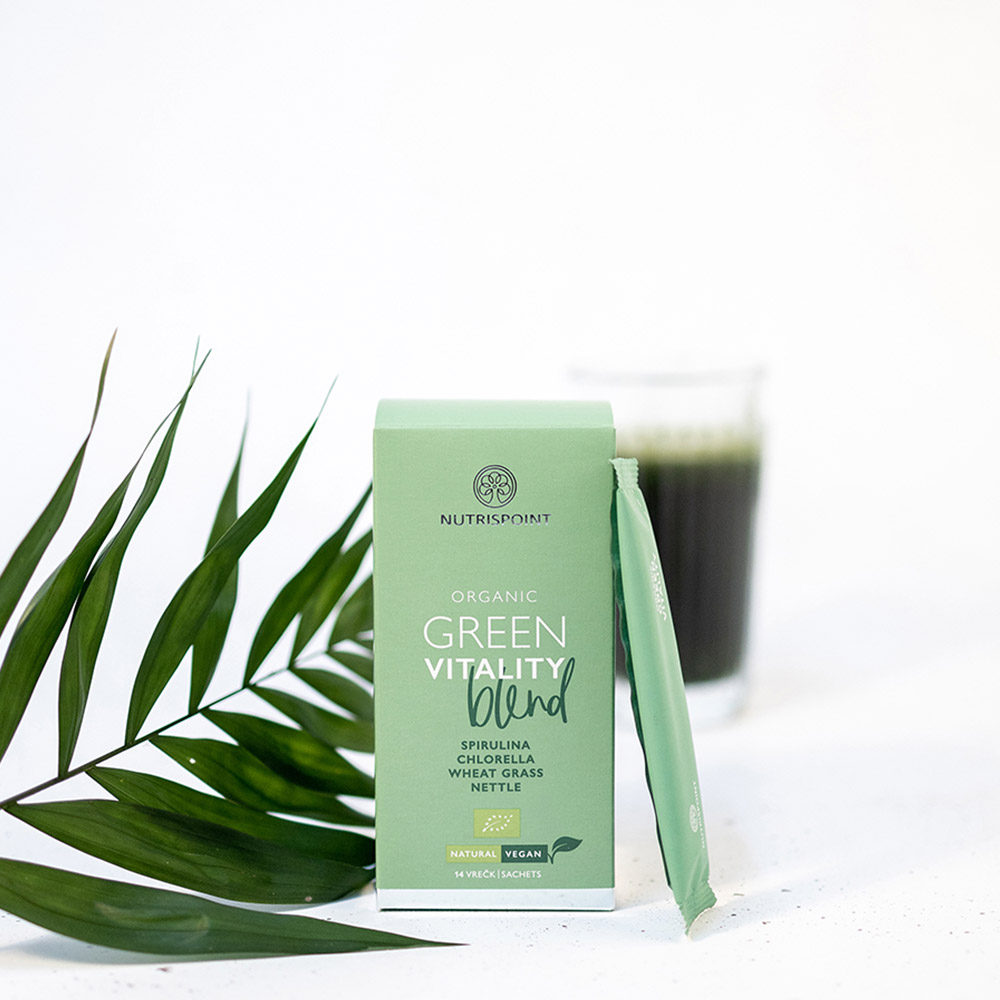 Nutrispoint Organic Green Vitality Blend, vrečke (14 vrečk)